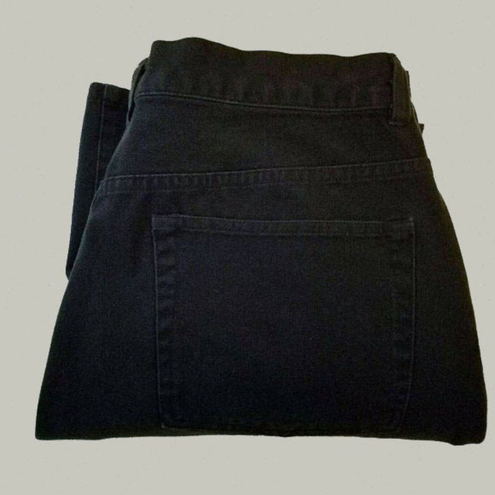 Chaps Womens Black Casual Five Pocket Stretch Jean